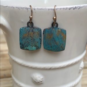 Lucky Brand copper plated earrings